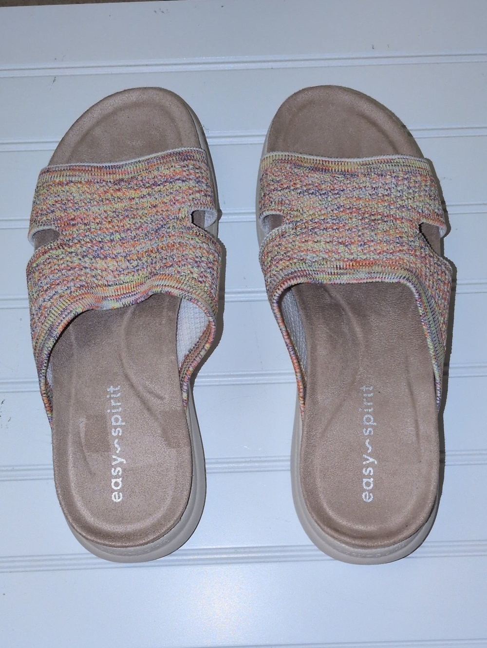 Easy Spirit Women's Size 8M Multicolor Knit Slide Sandals